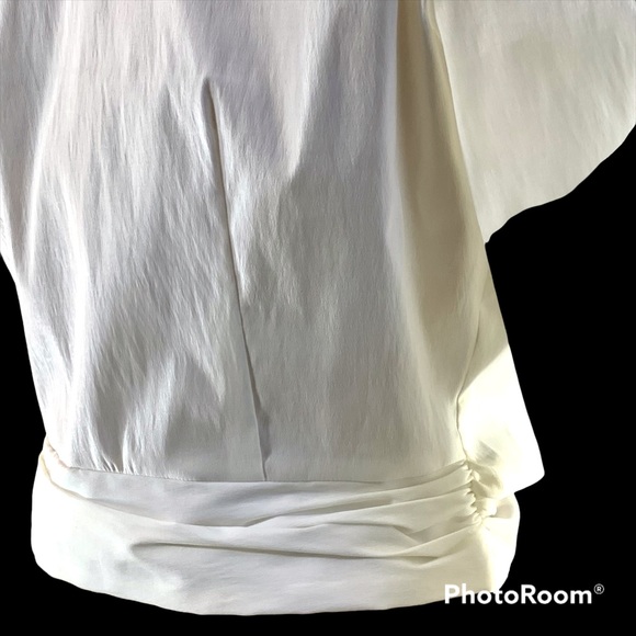 White formal long sleeve, button up, cuffed, sleeves - Picture 3 of 11